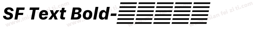 SF Text Bold字体转换